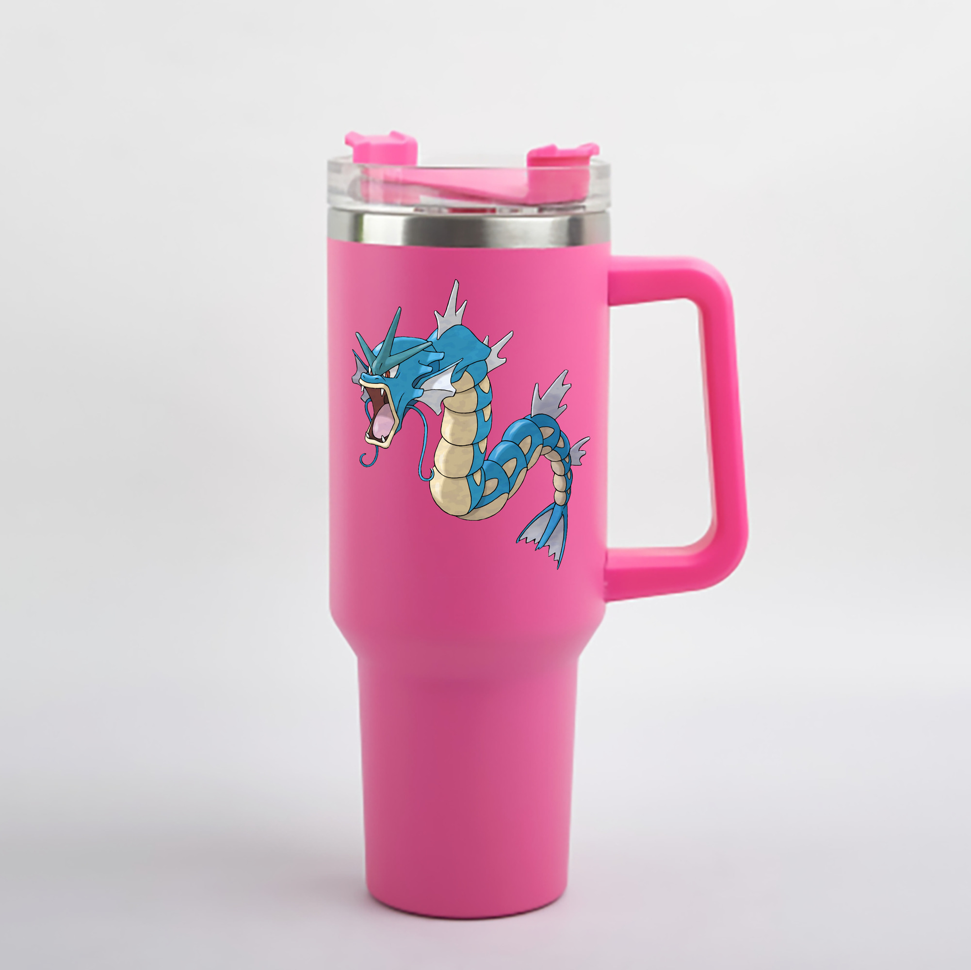 （画像用） ポケットモンスター Pokémon 1200mL車用タンブラー - クリスタルステッカー（プラスチックストロー付き）